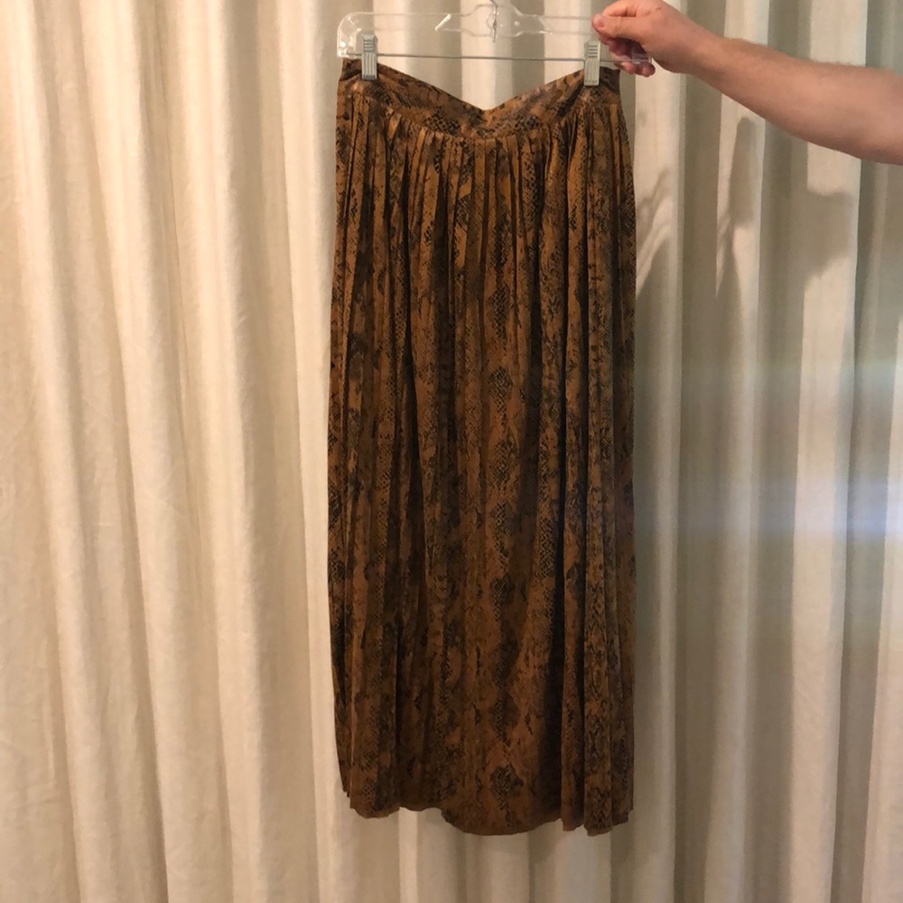 Zara skirt faux leather
